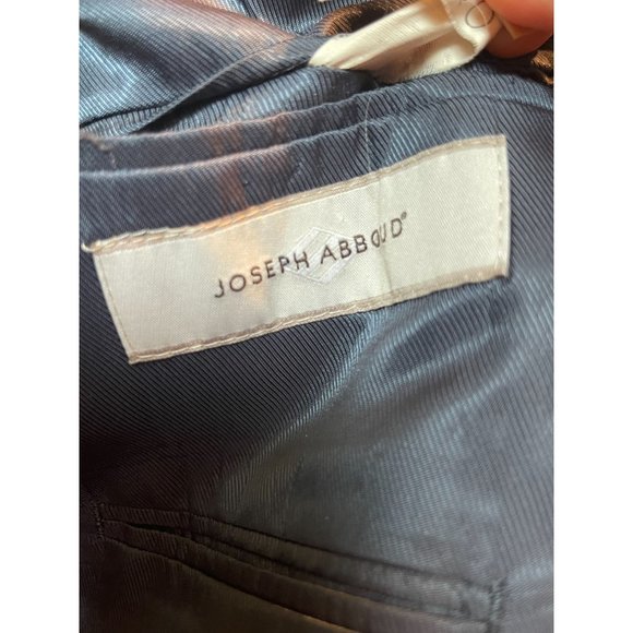 Joseph Abboud Mens Wool Coat Sports Blazer Single Breasted Long Sleeve Blue 46R - Picture 5 of 8